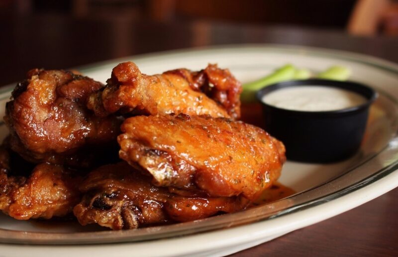Chill's jumbo chicken wings in the appetizer menu for lunch and dinner
